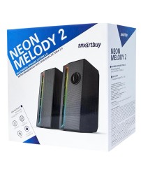 Акустическая система 2.0 SmartBuy Neon Melody 2, USB 6Вт (SBA-4600) черная