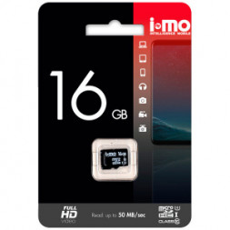 micro SDHC карта памяти М Видео I-Mo 16GB Сlass 10 (без адаптера)