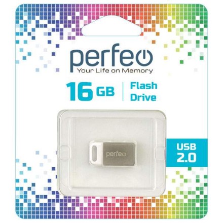  USB флеш накопитель Perfeo 16GB M05 металлический