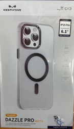 Накладка для i-Phone 15 Pro Keephone Dazzle Pro Magsafe черный