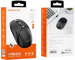 Мышь беспроводная Borofone BG5 USB/DPI 1600/4 кнопки/1AAA черная