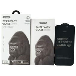 Защитное стекло Антишпион для i-Phone 15/16 6.1&quot; Supglass XC-12 3D 