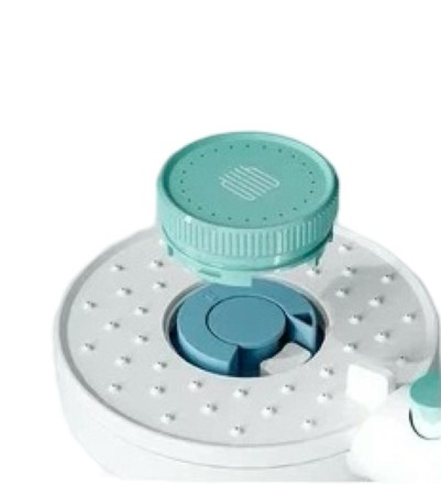  Лейка для душа Dabai diiib 115мм DXHS015-2 серебристо-синяя