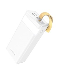 Powerbank Borofone BJ18A 30000mAh 2A 2USB с дисплеем/лампой белый