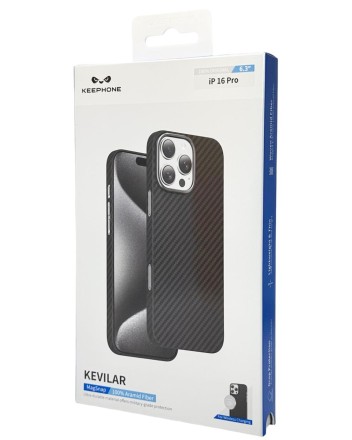  Накладка для i-Phone 16 Pro Keephone Kevilar MagSnap черный