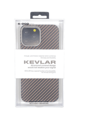  Накладка для i-Phone 13 Pro Max K-Doo Kevlar пластик бронзовая