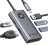  Кабель-переходник Orico PW11-5P Type-C на HDMI/USB3.0x1/USB2.0x2/USB-C серый