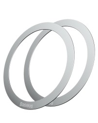 Магнитное кольцо Baseus Halo Magnetic для смартфонов (2шт.) (PCCH000012) серебристое