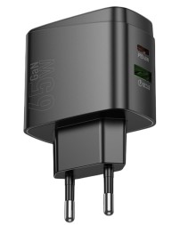 Сетевое зар. устр. Hoco CS63A 1USB/1C 65W черное