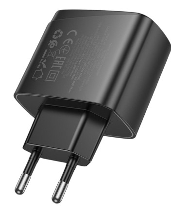  Сетевое зар. устр. Hoco CS63A 1USB/1C 65W черное