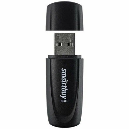  USB флеш накопитель Smartbuy 8GB Scout (SB008GB2SCK) черный