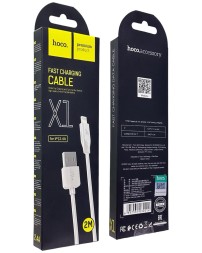 Usb Кабель-зарядка Lightning Hoco X1 Rapid 2.4A 2м силиконовый белый