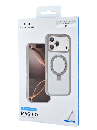  Накладка для i-Phone 17 Keephone Magico MagSnap серый