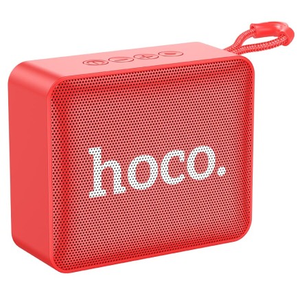  Bluetooth колонка Hoco BS51 BT5.1/1200mAh/4ч/3Вт/TF/AUX красная