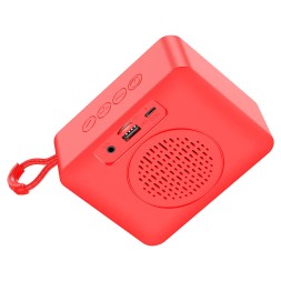 Bluetooth колонка Hoco BS51 BT5.1/1200mAh/4ч/3Вт/TF/AUX красная