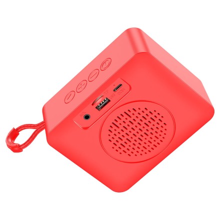  Bluetooth колонка Hoco BS51 BT5.1/1200mAh/4ч/3Вт/TF/AUX красная
