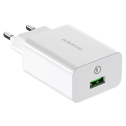  Сетевое зар. устр. Borofone BA21A QC3.0 3A 18W белое