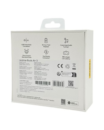 Беспроводные наушники TWS Realme Buds Air 3 BT5.3/30mAh/4ч ярко-синие