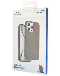 Накладка для i-Phone 16 Pro Keephone Rosana MagSnap серый