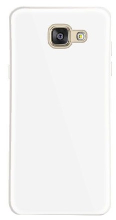  Накладка для Samsung Galaxy A5 (2018)/A8 (2018) Silicone cover белая