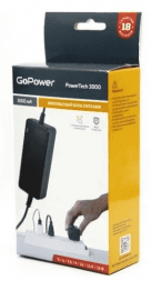 Импульсный блок питания GoPower PowerTech 3000 12V/3000 mA (7 переходников)