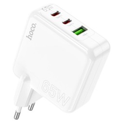 Сетевое зар. устр. Hoco C115A 1USB/2C 65W белое