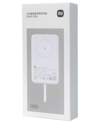  Powerbank с беспроводной зарядкой Xiaomi Magnetic Power Bank 10000mAh 33W (WPB1007MI) белый