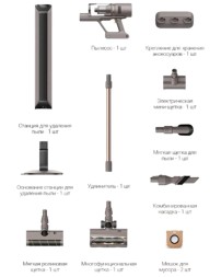 Беспроводной пылесос вертикальный Dreame Z10 Vortech Station Grey EU