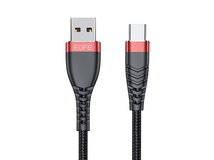  Usb Кабель-зарядка Type-C EOFE AC31 2.4A 1м черный