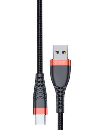  Usb Кабель-зарядка Type-C EOFE AC31 2.4A 1м черный