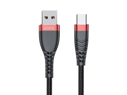 Usb Кабель-зарядка Type-C EOFE AC31 2.4A 1м черный