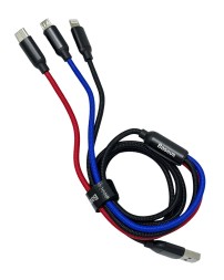 Usb Кабель-зарядка Lighting Baseus 3in1 i-Phone/Micro/Type-C 1,2м (CAMLT-BSY01)