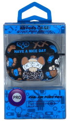 Силиконовый светящийся в темноте чехол для AirPods Pro Luxo Kaws рисунок №57