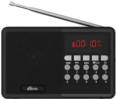  Портативный радиоприемник Ritmix RPR-001 черный
