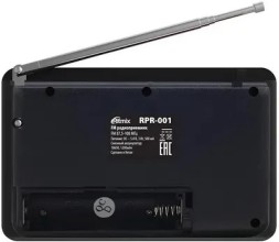 Портативный радиоприемник Ritmix RPR-001 черный