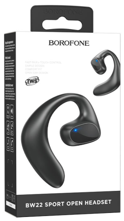  Беспроводные наушники TWS Borofone BW22 BT5.3/400mAh/10ч черный