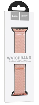  Сменный ремешок для Apple Watch 42/44/45мм Hoco WA04 розовый