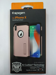 Чехол Spigen для iPhone X Slim Armor, розовое золото (057CS22139)