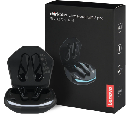  Беспроводные наушники TWS Lenovo Thinkplus Livepods GM2 Pro BT5.3/40mAh (300mAh)/5ч черные