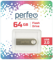 USB флеш накопитель Perfeo 64GB M07 металлическая