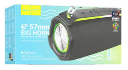 Bluetooth колонка Hoco HC23 BT5.3/2400mAh/6ч/10Вт/TF/FM/USB/AUX серая