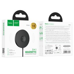 Беспроводное заряд. устр. магнитное Hoco CW41 15W черное