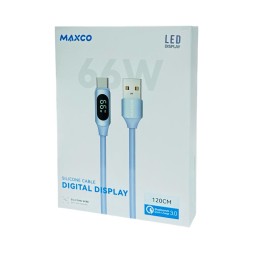 Usb Кабель-зарядка Type-C Maxco MS05C 66W 1.2м синий