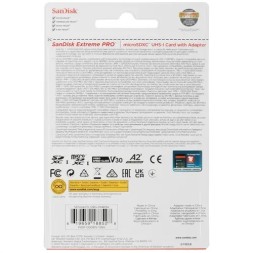 micro SDXC карта памяти Sandisk Extreme Pro 128GB 200MB/s UHS-I (SDSQXCD-128G-GN6MA)
