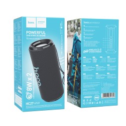 Bluetooth колонка Hoco HC27 BT5.4/1500mAh/2ч/16Вт/TF/FM/USB/AUX серая
