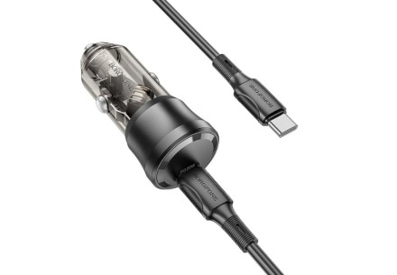  Автомобильное заряд. устр. Borofone BZ24 1C с кабелем TC-TC 20W черное