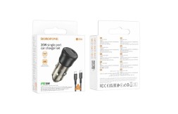 Автомобильное заряд. устр. Borofone BZ24 1C с кабелем TC-TC 20W черное
