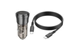 Автомобильное заряд. устр. Borofone BZ24 1C с кабелем TC-TC 20W черное