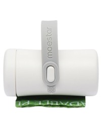 Контейнер с пакетами для выгула собак Moestar Dog Poop Bag Holder белый