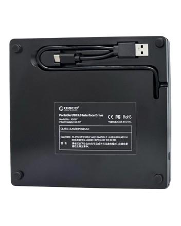  Внешний CD/DVD-ROM/USB3.0x2/MicroSD/TF Orico XD007 USB-C/USB черный